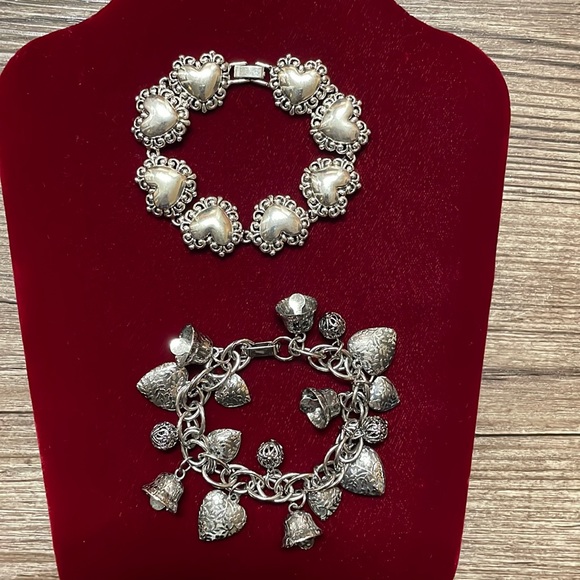 Jewelry - Two Vintage Heart Bracelets